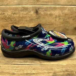 Sloggers Shoes Hummingbirds Blue Waterproof Rain Garden Shoes Women’s Size 6